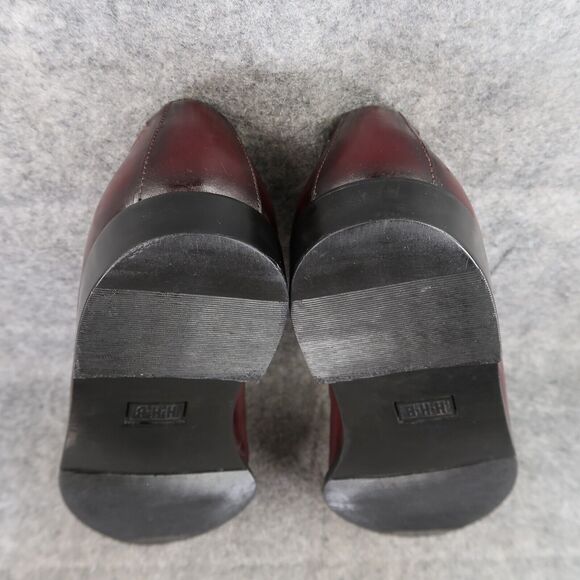 HH Brown Shoes Mens 9 Loafer Tassel Dress Handcrafted Water Mocs Leather Vintage - Picture 13 of 16